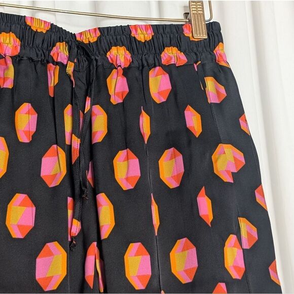 Tucker NYC Camilla Pant Citrus Geo in Stretch Georgette Silk Printed - Picture 4 of 9